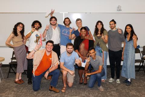 Students posing for a photo.